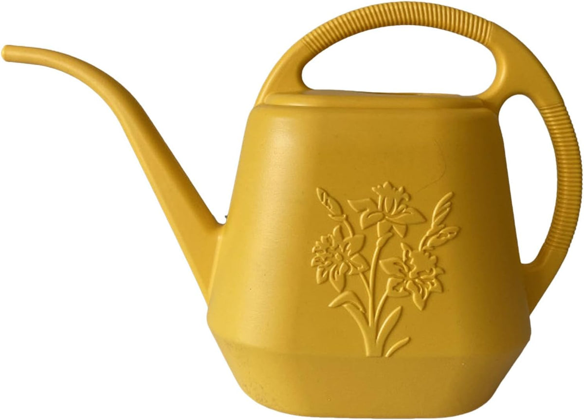 Watering Can Indoor Plants, 1 Gallon Large Capacity Thickened Plastic Long Spout Watering Can with Ergonomic Handle,Durable Small Watering Can for Indoor Plants Flower Garden Office (Green)