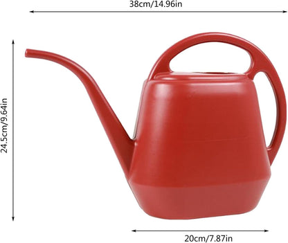 Watering Can Indoor Plants, 1 Gallon Large Capacity Thickened Plastic Long Spout Watering Can with Ergonomic Handle,Durable Small Watering Can for Indoor Plants Flower Garden Office (Green)