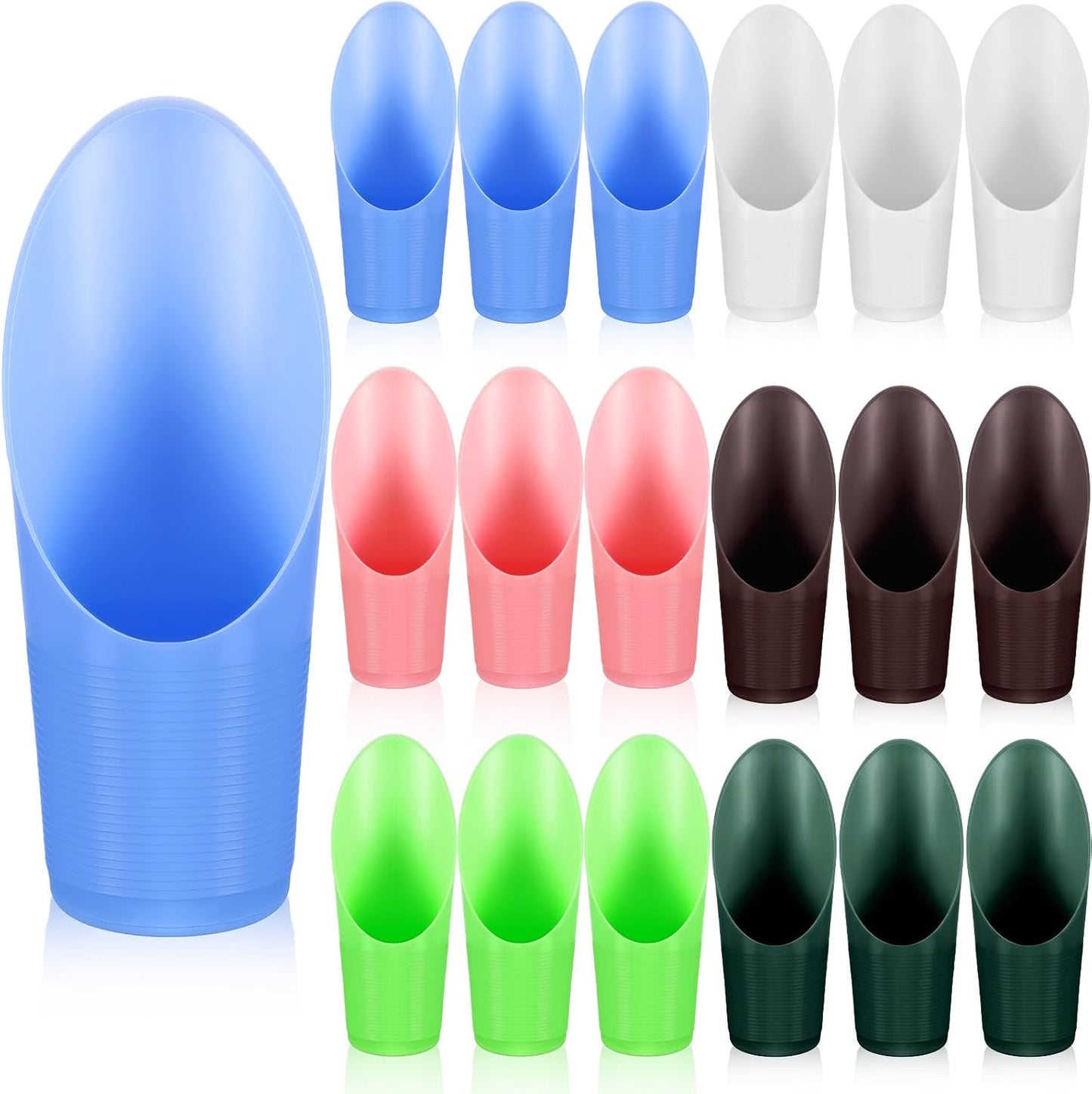 6 Pcs Plastic Soil Scoop for Bonsai Indoor Plants, Color 3