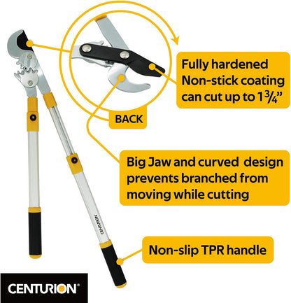 76 Heavy Duty Bypass Lopper 1¾-inch Cut Capacity with Telescoping Aluminum Alloy Handle (Extend to 33 Inch)