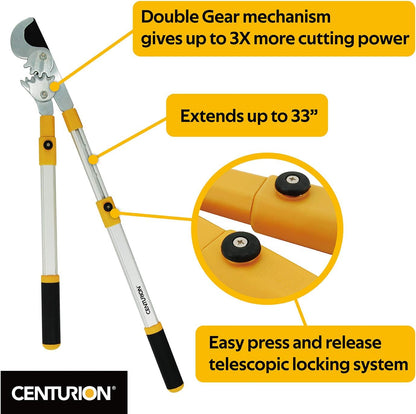76 Heavy Duty Bypass Lopper 1¾-inch Cut Capacity with Telescoping Aluminum Alloy Handle (Extend to 33 Inch)