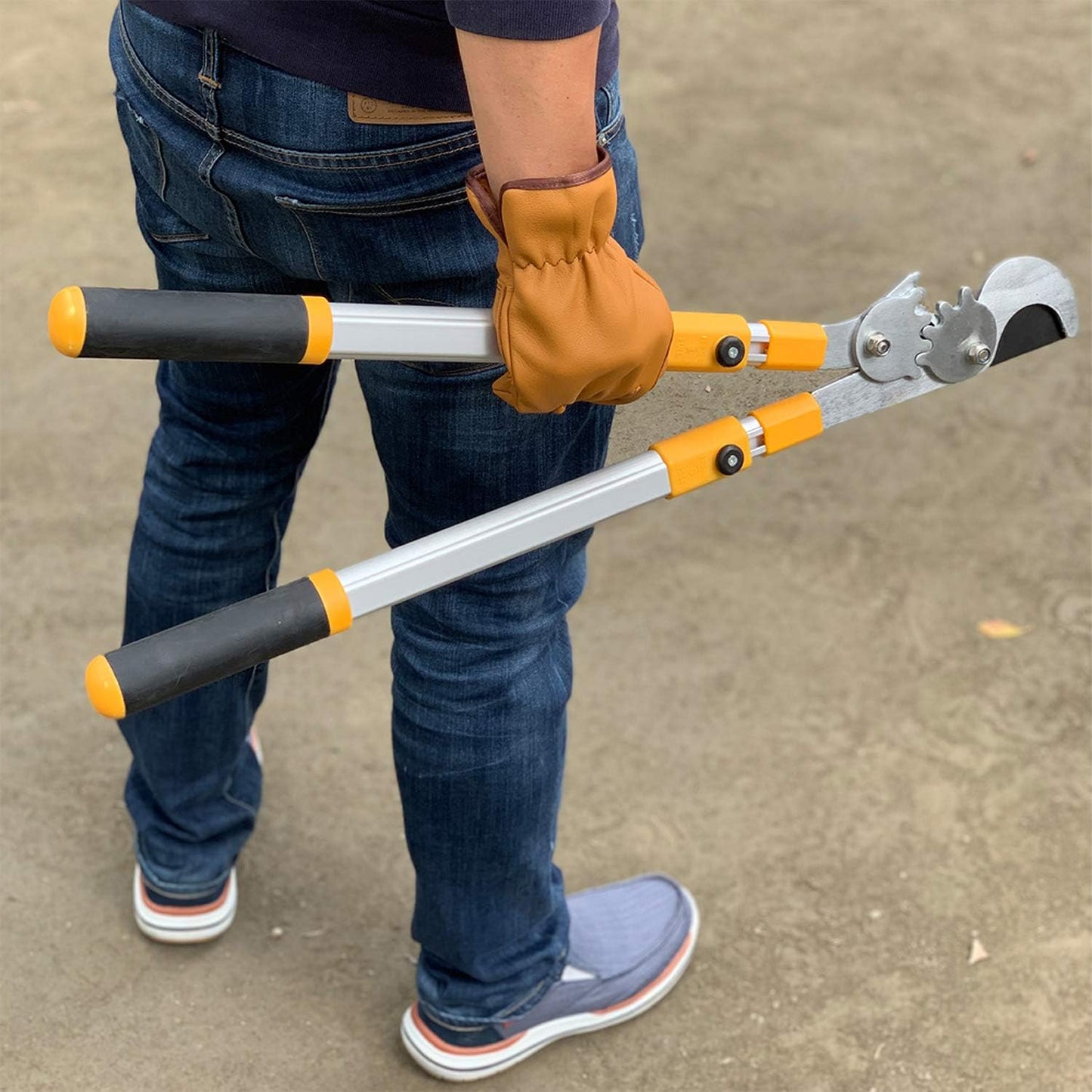 76 Heavy Duty Bypass Lopper 1¾-inch Cut Capacity with Telescoping Aluminum Alloy Handle (Extend to 33 Inch)