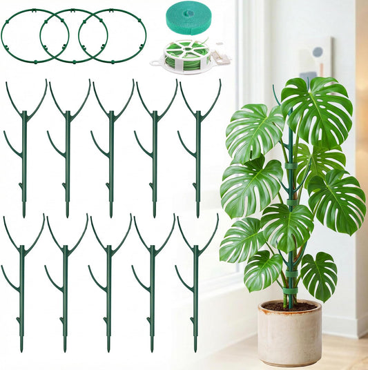 10-Pack Monstera Plant Support Stakes - Stackable Sticks