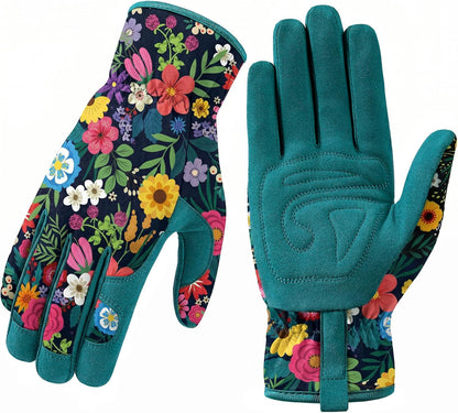 Gardening Gloves for Women, Breathable Leather Garden Gloves,Gardening Gift