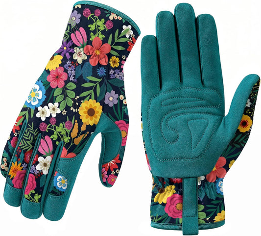 Gardening Gloves for Women, Breathable Leather Garden Gloves,Gardening Gift