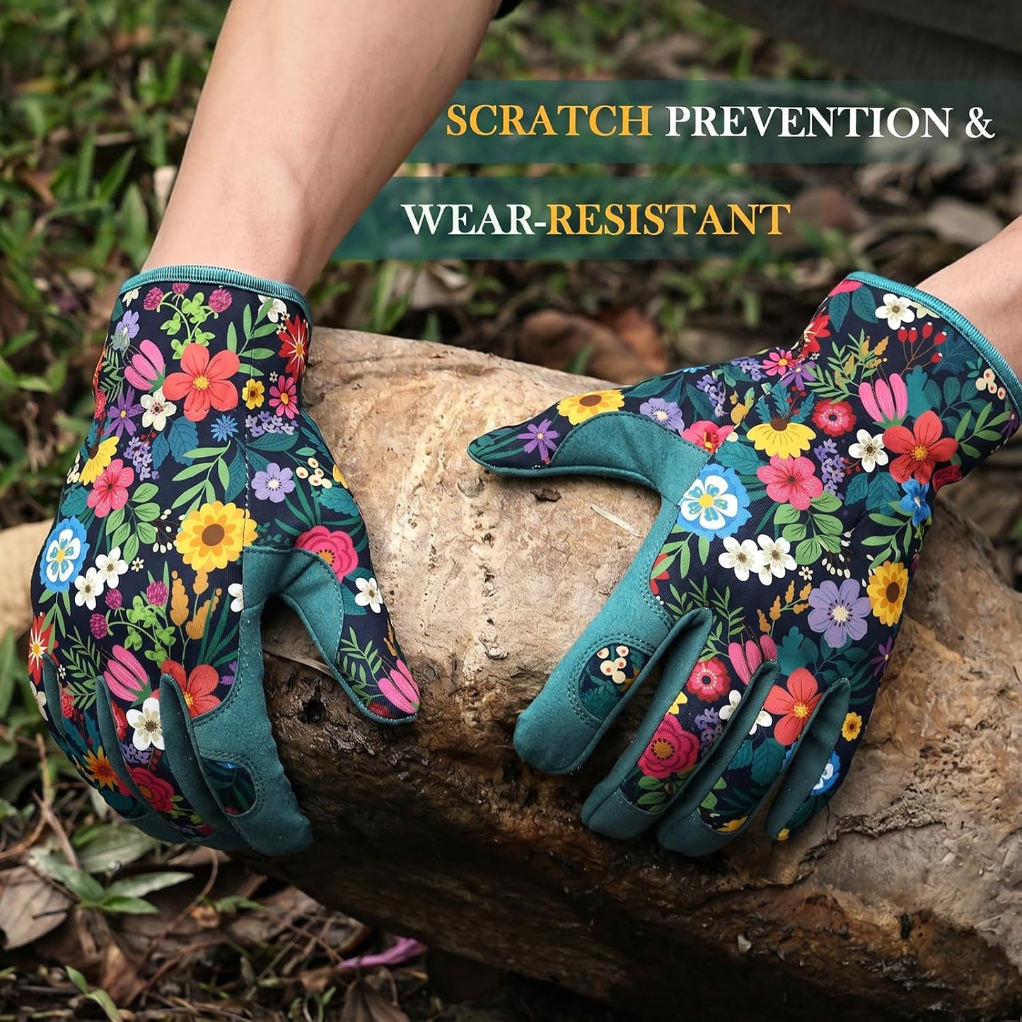 Gardening Gloves for Women, Breathable Leather Garden Gloves,Gardening Gift