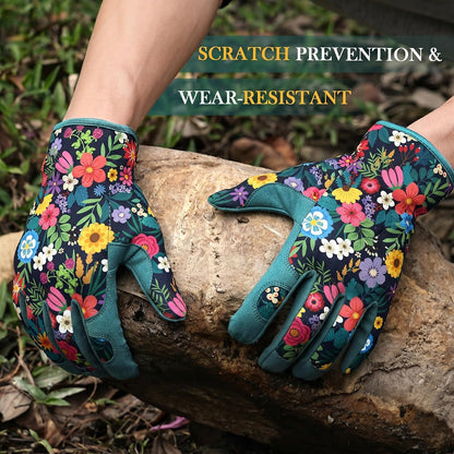Gardening Gloves for Women, Breathable Leather Garden Gloves,Gardening Gift