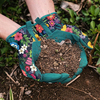 Gardening Gloves for Women, Breathable Leather Garden Gloves,Gardening Gift