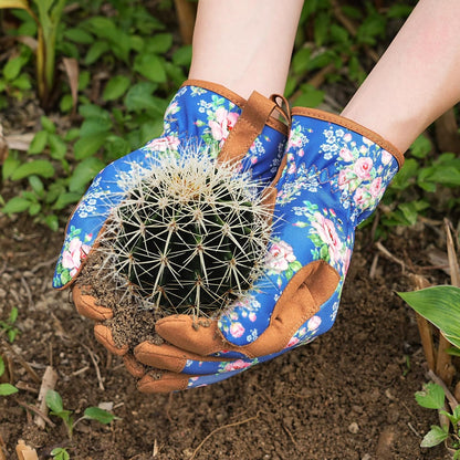 Gardening Gloves for Women, Breathable Leather Garden Gloves,Gardening Gift