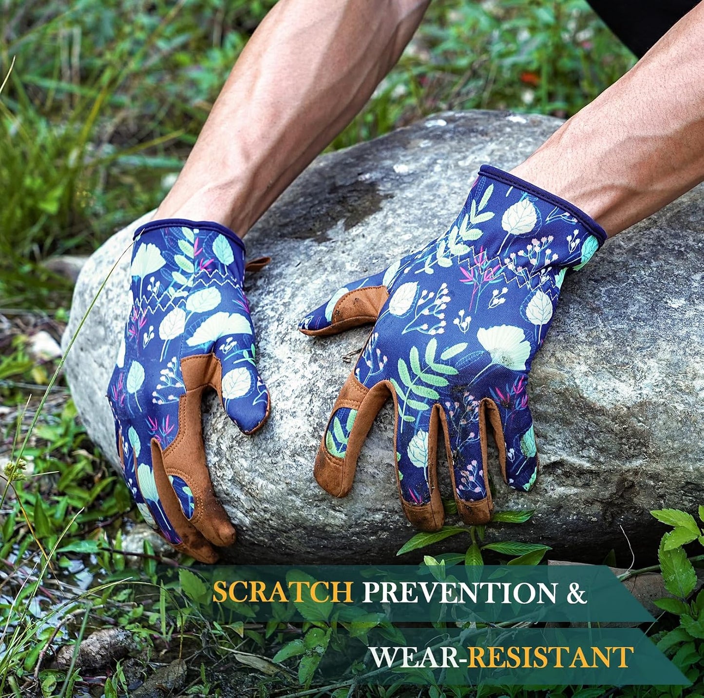 Gardening Gloves for Women, Breathable Leather Garden Gloves,Gardening Gift