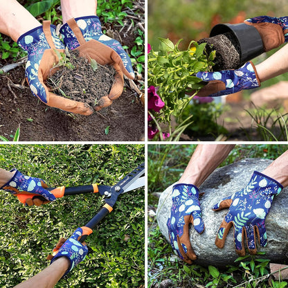 Gardening Gloves for Women, Breathable Leather Garden Gloves,Gardening Gift
