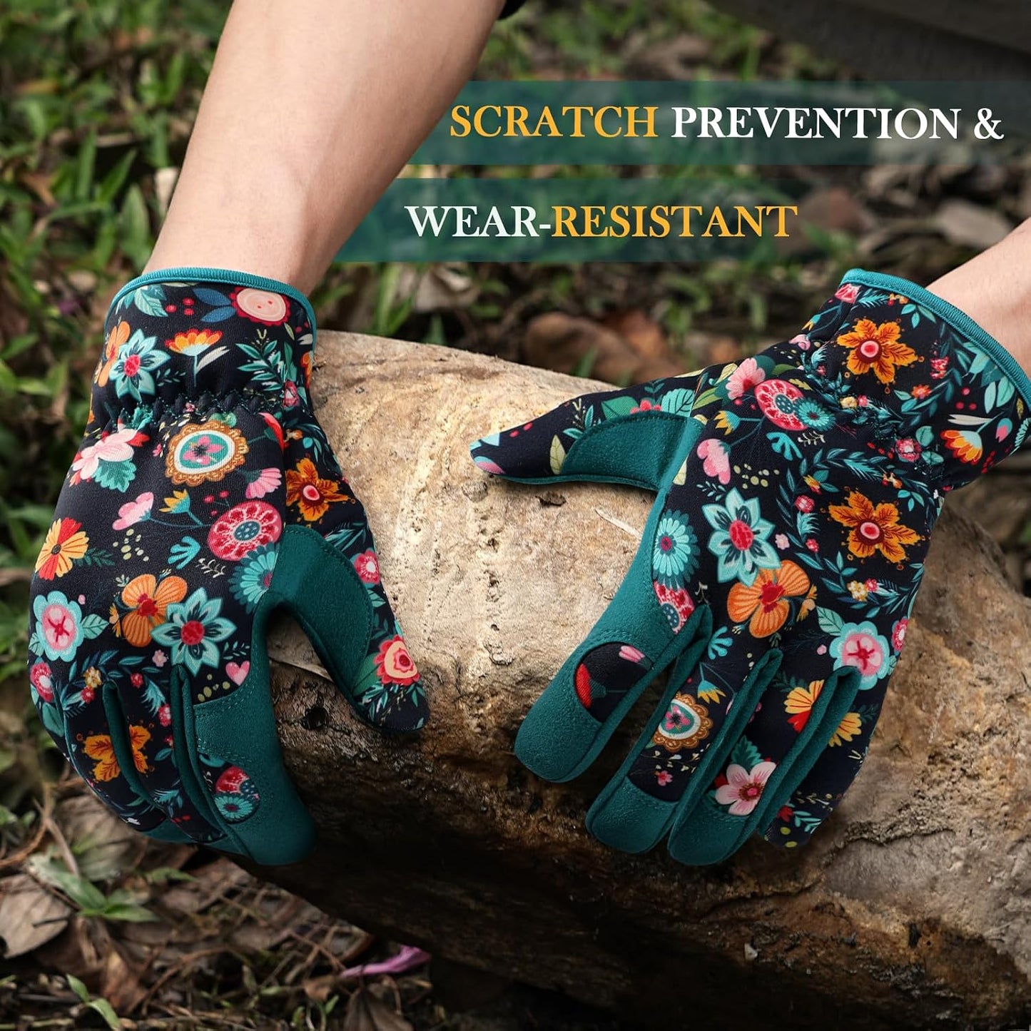 Gardening Gloves for Women, Breathable Leather Garden Gloves,Gardening Gift
