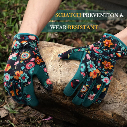 Gardening Gloves for Women, Breathable Leather Garden Gloves,Gardening Gift