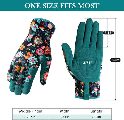 Gardening Gloves for Women, Breathable Leather Garden Gloves,Gardening Gift