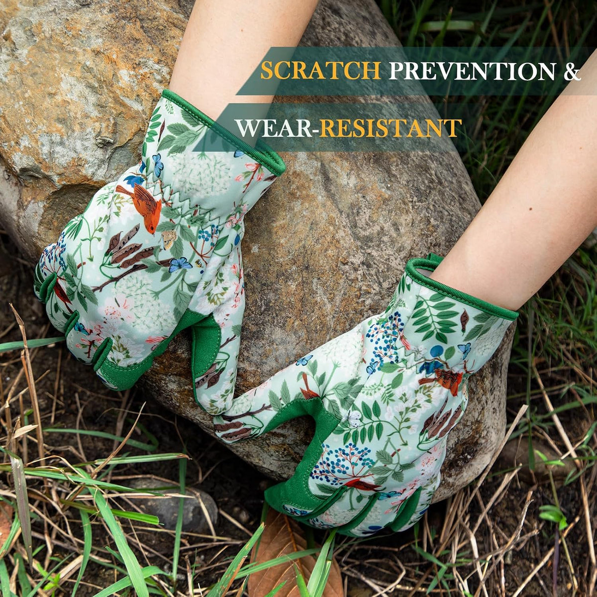 Gardening Gloves for Women, Breathable Leather Garden Gloves,Gardening Gift