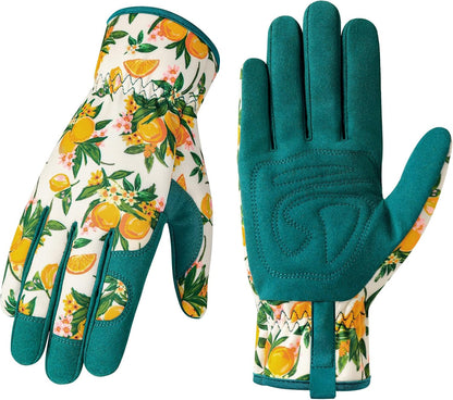 Gardening Gloves for Women, Breathable Leather Garden Gloves,Gardening Gift