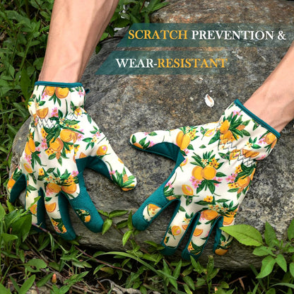 Gardening Gloves for Women, Breathable Leather Garden Gloves,Gardening Gift