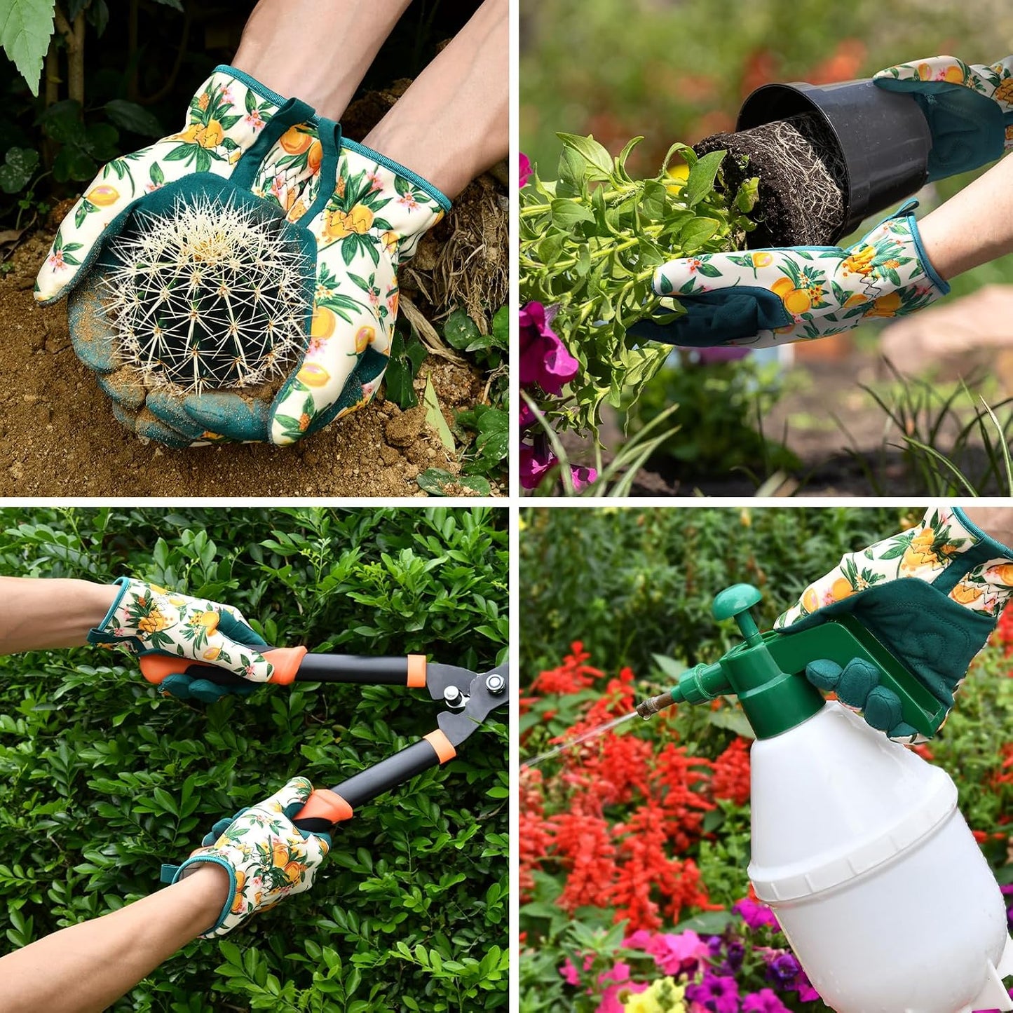 Gardening Gloves for Women, Breathable Leather Garden Gloves,Gardening Gift