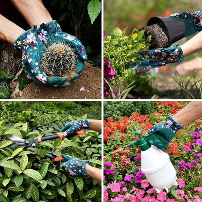 Gardening Gloves for Women, Breathable Leather Garden Gloves,Gardening Gift
