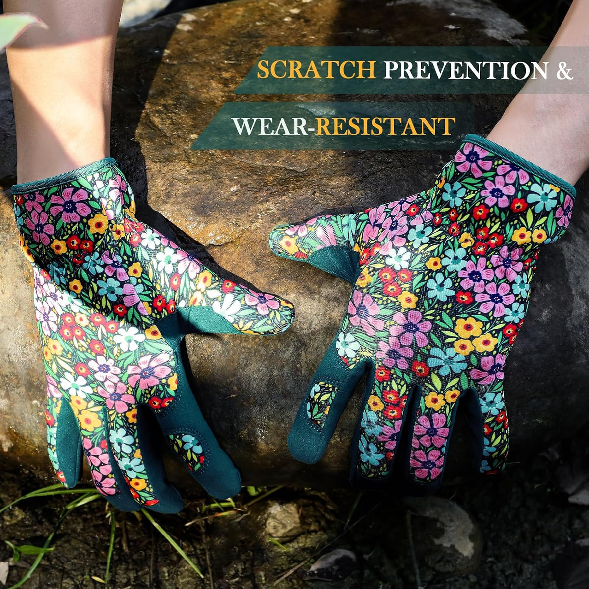 Gardening Gloves for Women, Breathable Leather Garden Gloves,Gardening Gift