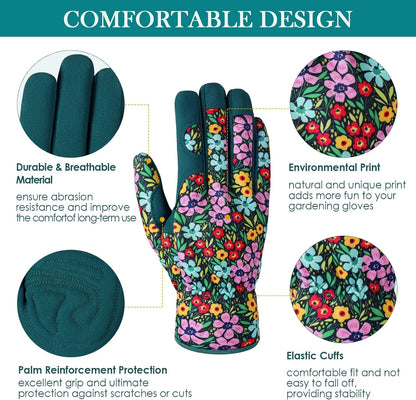 Gardening Gloves for Women, Breathable Leather Garden Gloves,Gardening Gift