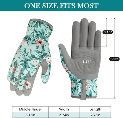 Gardening Gloves for Women, Breathable Leather Garden Gloves,Gardening Gift