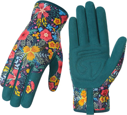 Gardening Gloves for Women, Breathable Leather Garden Gloves,Gardening Gift