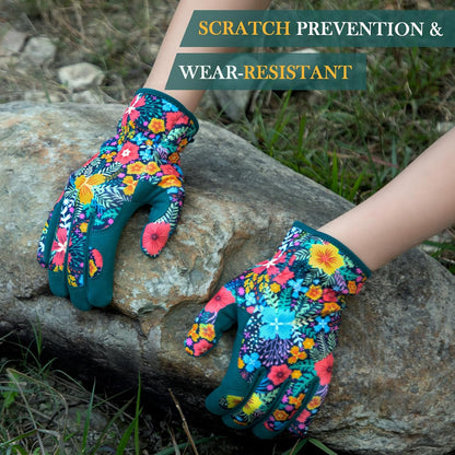 Gardening Gloves for Women, Breathable Leather Garden Gloves,Gardening Gift