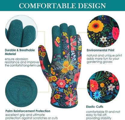 Gardening Gloves for Women, Breathable Leather Garden Gloves,Gardening Gift