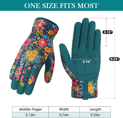 Gardening Gloves for Women, Breathable Leather Garden Gloves,Gardening Gift