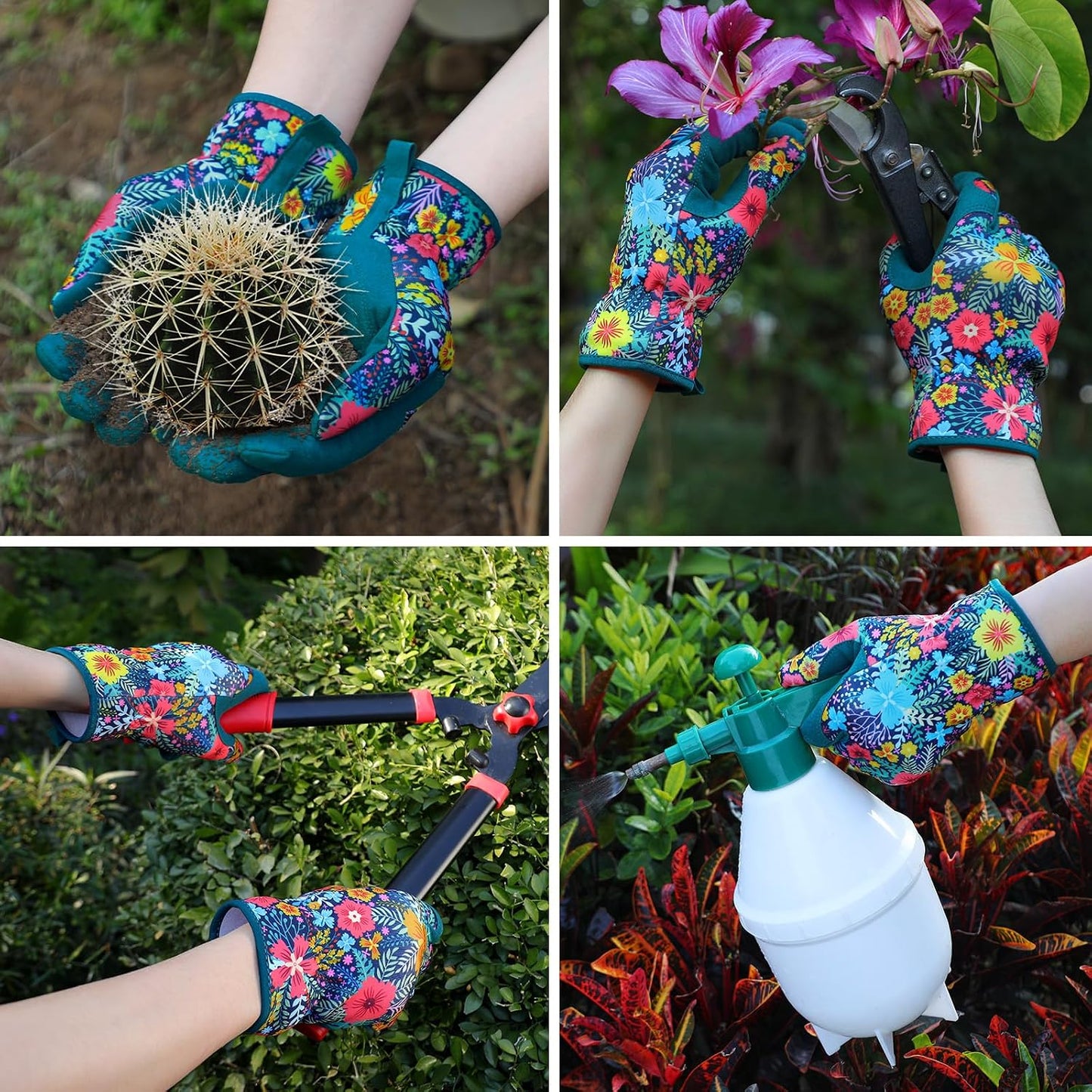 Gardening Gloves for Women, Breathable Leather Garden Gloves,Gardening Gift