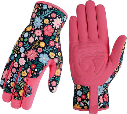 Gardening Gloves for Women, Breathable Leather Garden Gloves,Gardening Gift