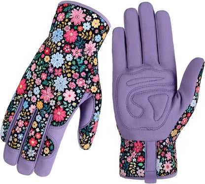 Gardening Gloves for Women, Breathable Leather Garden Gloves,Gardening Gift