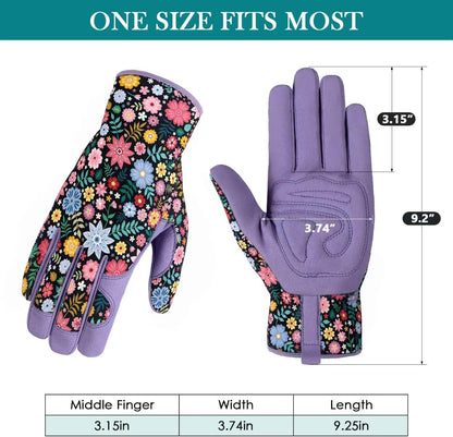 Gardening Gloves for Women, Breathable Leather Garden Gloves,Gardening Gift