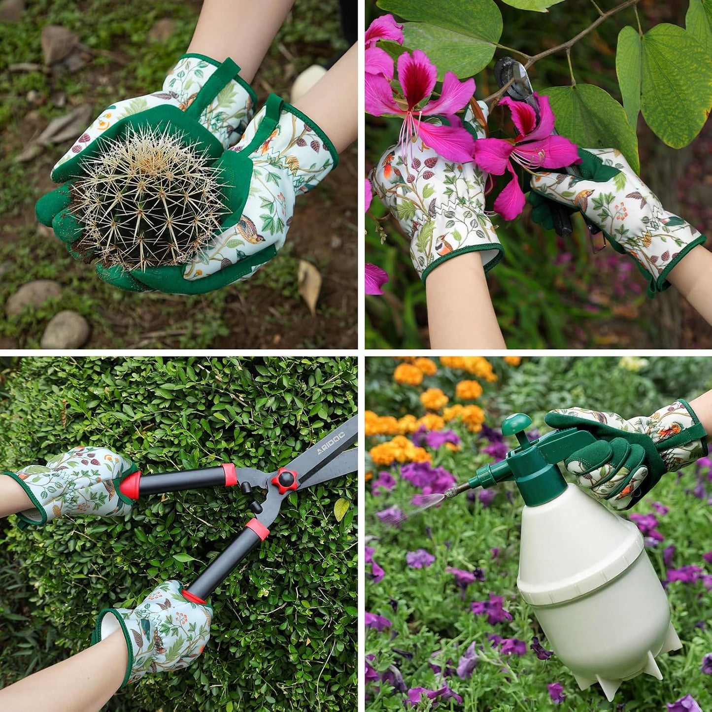 Gardening Gloves for Women, Breathable Leather Garden Gloves,Gardening Gift