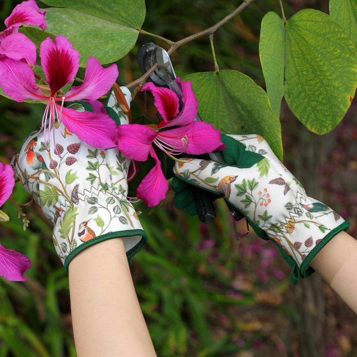 Gardening Gloves for Women, Breathable Leather Garden Gloves,Gardening Gift