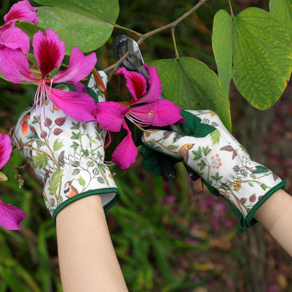 Gardening Gloves for Women, Breathable Leather Garden Gloves,Gardening Gift