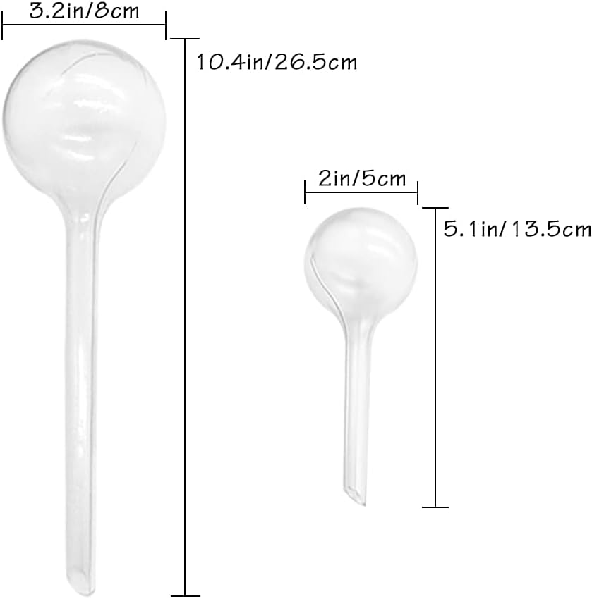 10 Pack Clear Plant Watering Globes,Plastic Self Watering Bulbs for Indoor Plants,Garden Water Device Automatic Plant Waterer Indoor Outdoor