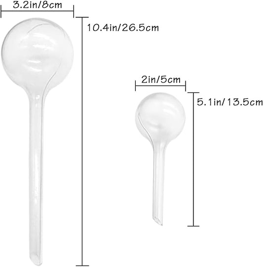 10 Pack Clear Plant Watering Globes,Plastic Self Watering Bulbs for Indoor Plants,Garden Water Device Automatic Plant Waterer Indoor Outdoor