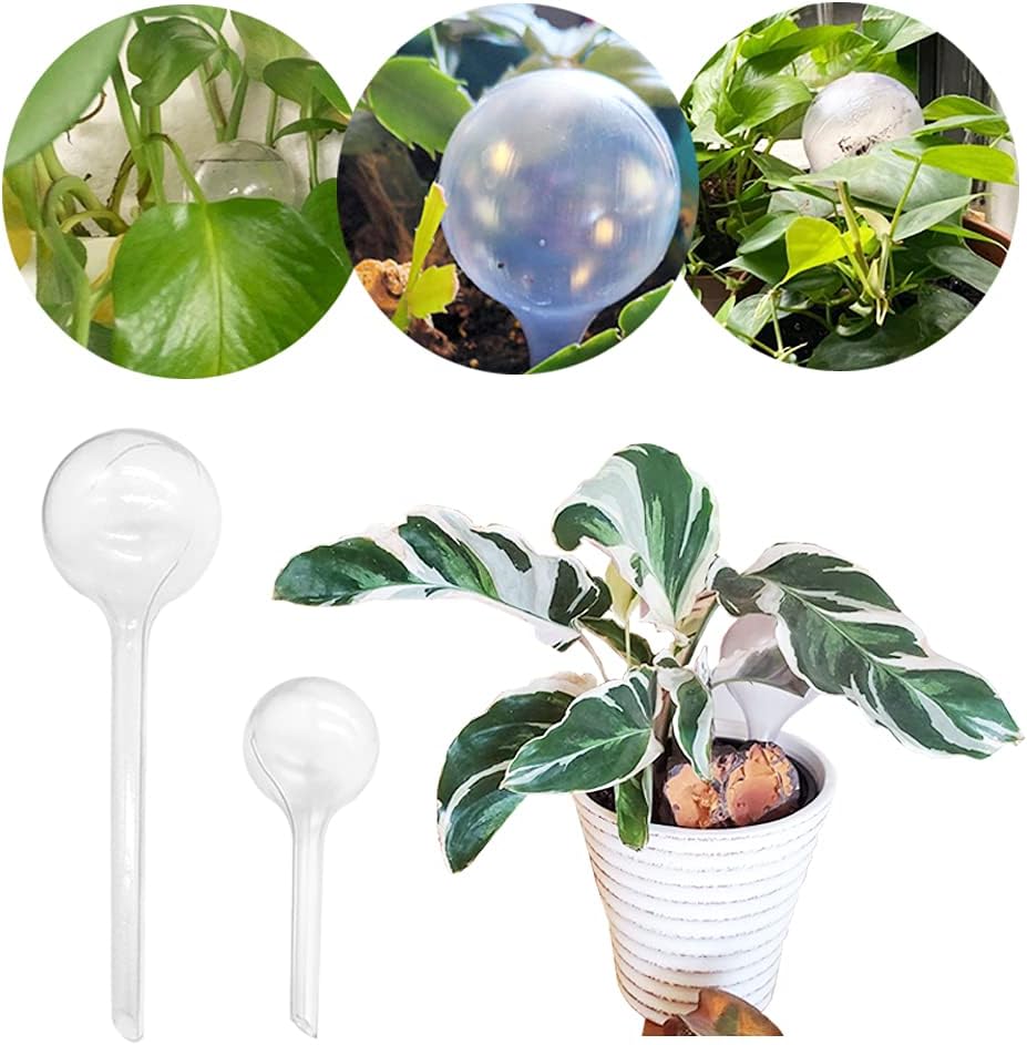 10 Pack Clear Plant Watering Globes,Plastic Self Watering Bulbs for Indoor Plants,Garden Water Device Automatic Plant Waterer Indoor Outdoor