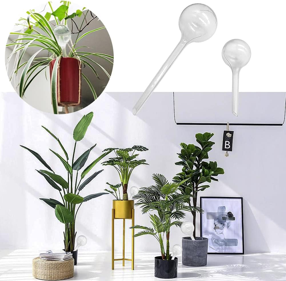 10 Pack Clear Plant Watering Globes,Plastic Self Watering Bulbs for Indoor Plants,Garden Water Device Automatic Plant Waterer Indoor Outdoor