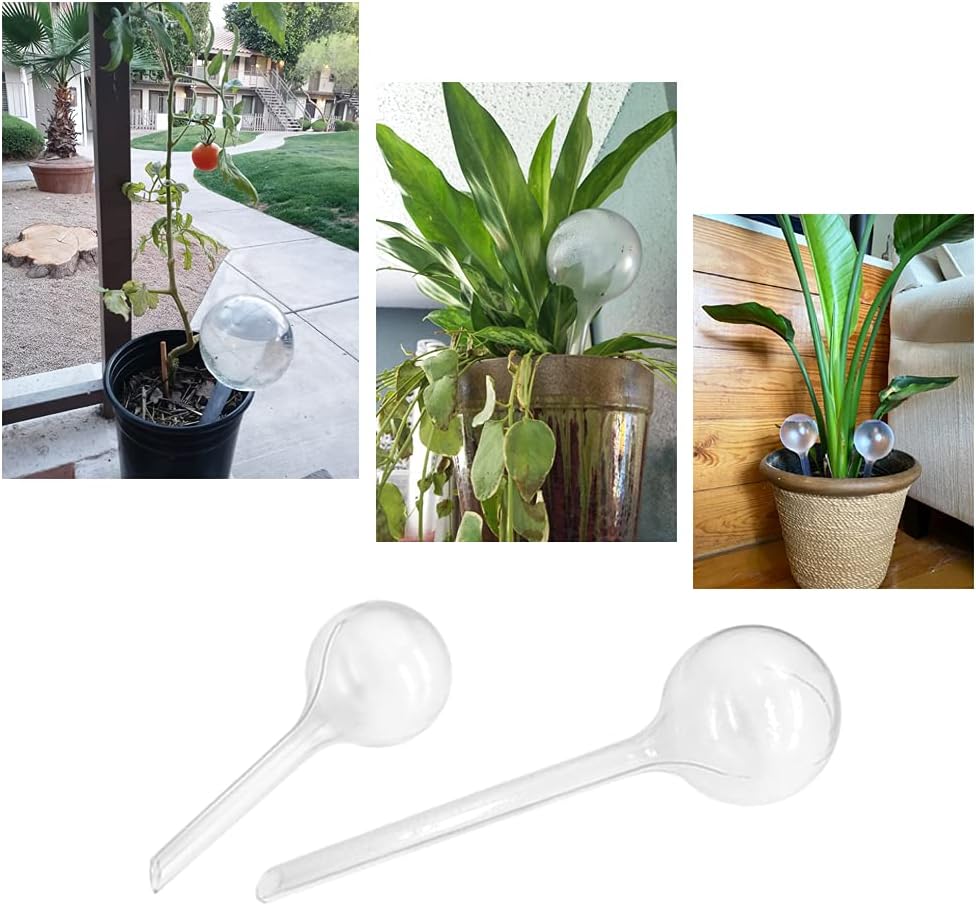 10 Pack Clear Plant Watering Globes,Plastic Self Watering Bulbs for Indoor Plants,Garden Water Device Automatic Plant Waterer Indoor Outdoor