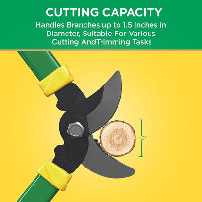 24 in. Bypass Lopper for Tree Branch Trimming and Pruning – Heavy-Duty Branch Cutter with Ultra-Sharp Carbon Steel Blade, 1.5 in. Cutting Capacity and Comfort Grip Handles