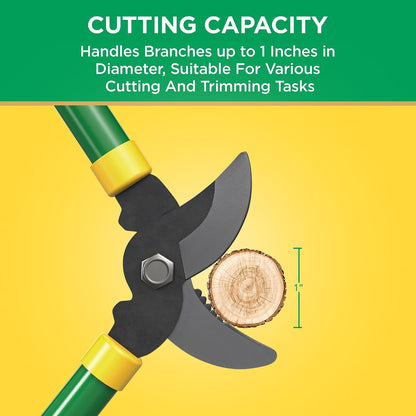 24 in. Bypass Lopper for Tree Branch Trimming and Pruning – Heavy-Duty Branch Cutter with Ultra-Sharp Carbon Steel Blade, 1.5 in. Cutting Capacity and Comfort Grip Handles