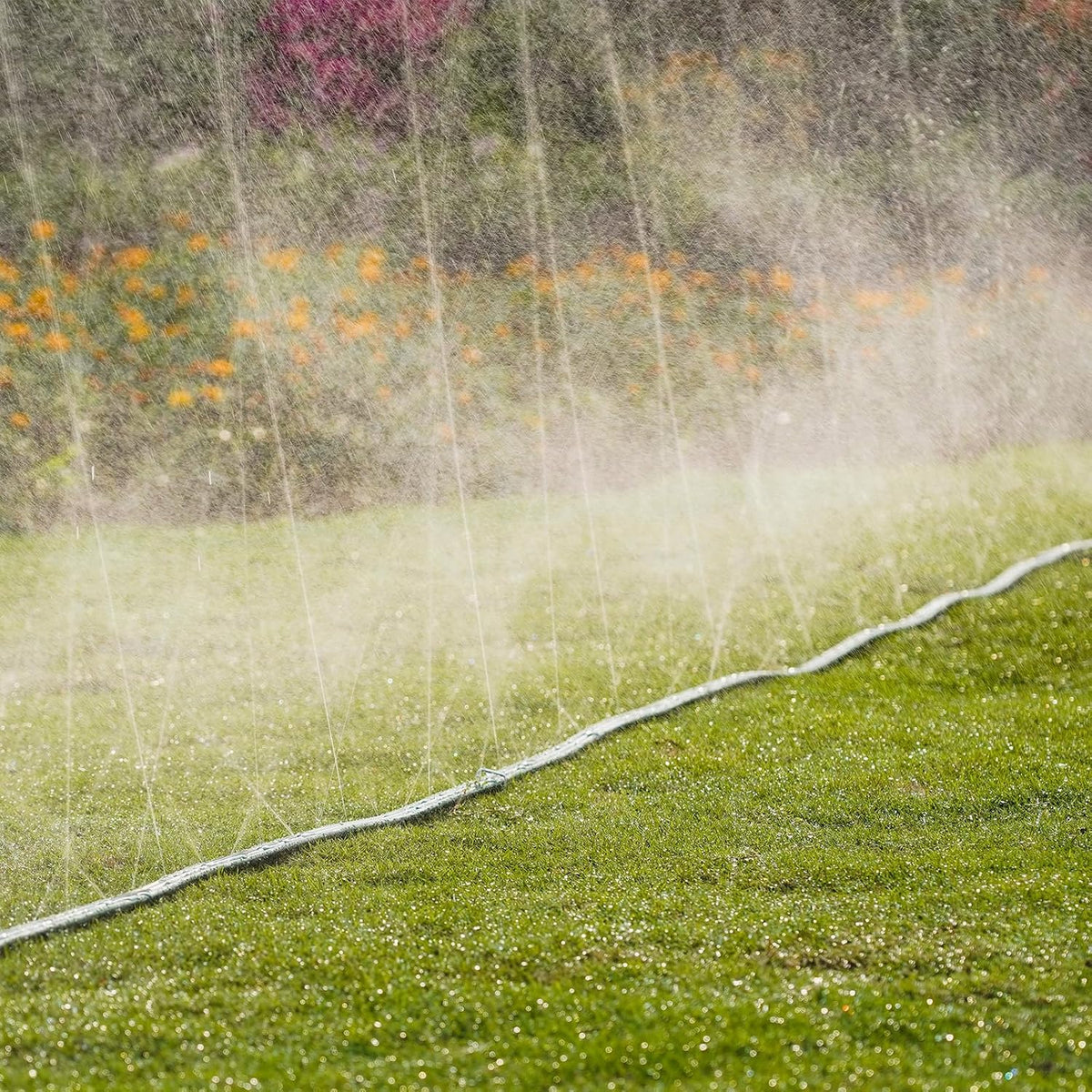 Sprinkler Soaker Hose 25ft 2Pack for Garden Lawn, Watering Pipe with Holes, High-Efficiency Water-Saving Garden Irrigation System, Drip Hose Sprinkler