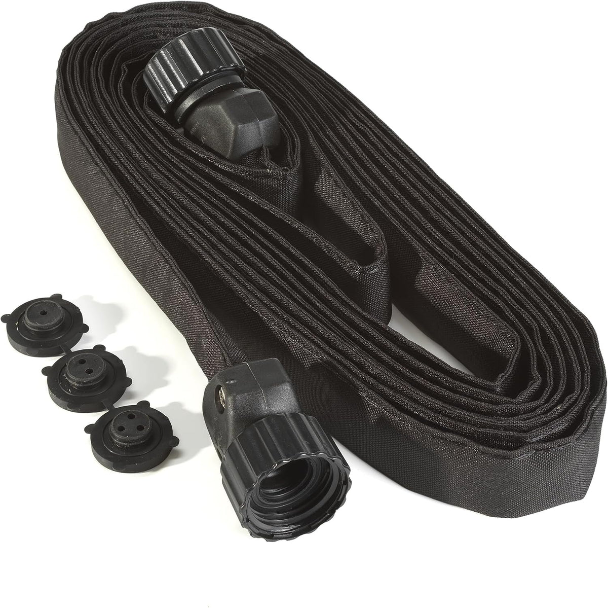 15-Foot Flat Soaker Hose - Heavy Duty Double Layer Design - Saves 70% Water - Consistent Drip Throughout Hose - Garden/Vegetable Safe