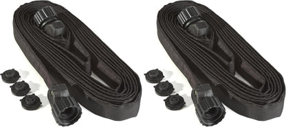 15-Foot Flat Soaker Hose - Heavy Duty Double Layer Design - Saves 70% Water - Consistent Drip Throughout Hose - Garden/Vegetable Safe