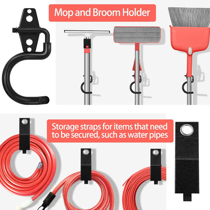 18 Pack Garage Hooks Heavy Duty - Anti-Slip Coating