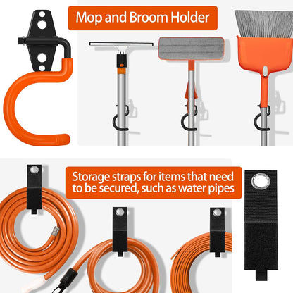 18 Pack Garage Hooks Heavy Duty - Anti-Slip Coating