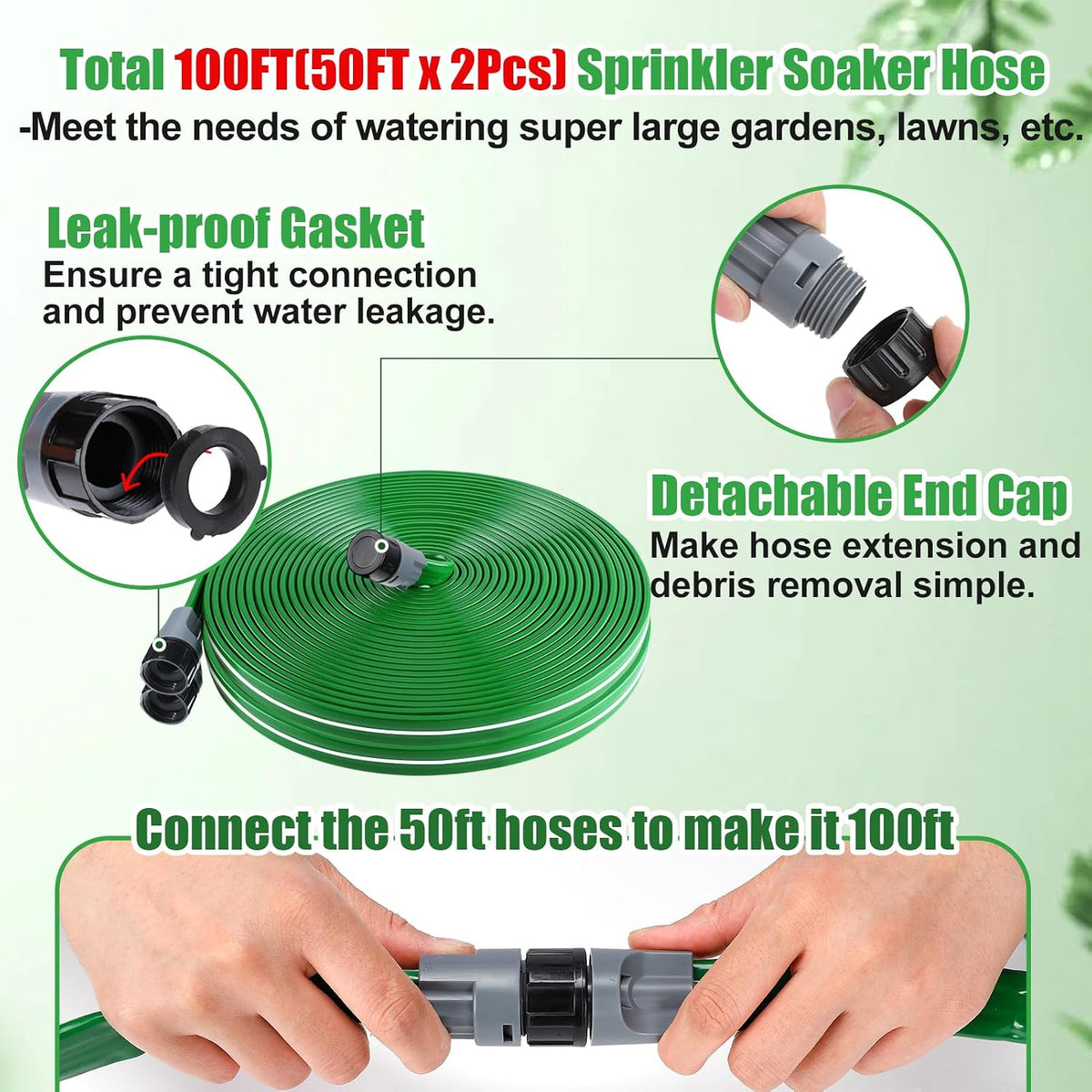 50ft Sprinkler Soaker Hose